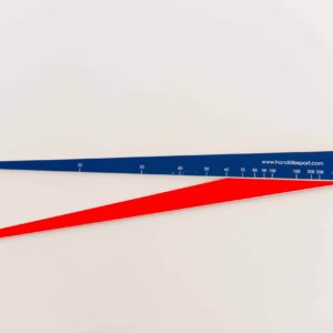 Pomiar odległości w boccii cyrklem pomiarowym 29 cm