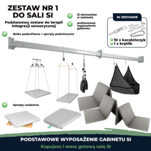 Zestaw nr 1 z belką podsufitową 5-6 m, kolor szaro-grafitowy