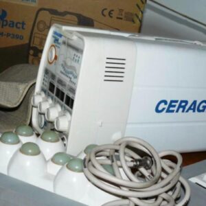 CERAGEM Compact CGM-P390 z głowicami 3- i 9-kulową, pasem i przewodem – urządzenie do masażu cieplnego