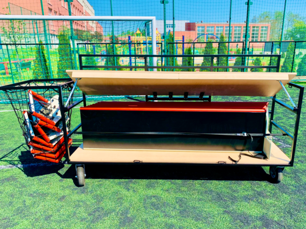 Wózek do transportu band Football50 Shark – 28 modułów – widok szczegółu (2)