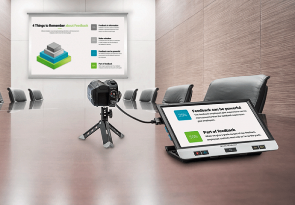 Eschenbach Visolux DIGITAL XL – lupa elektroniczna podłączona do ekranu