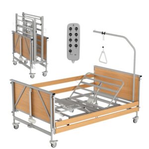 Medilife Max - łóżko rehabilitacyjne medyczne elektryczne. 120x200cm do 320kg, stelaż stalowy