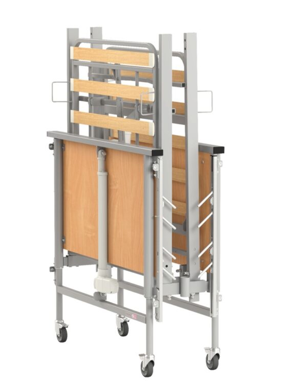 Medilife Care Low - łóżko rehabilitacyjne medyczne elektryczne. 90x200cm do 215kg, stelaż drewniany, obniżone – zdjęcie 3