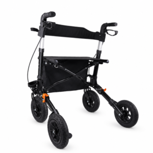 MEDILIFE GRAND BALKONIK CHODZIK DLA SENIORA TERENOWY Z SIEDZISKIEM - BLACK – zdjęcie 3