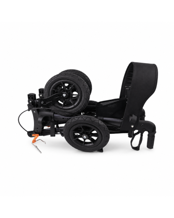 MEDILIFE GRAND BALKONIK CHODZIK DLA SENIORA TERENOWY Z SIEDZISKIEM - BLACK – zdjęcie 4