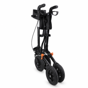MEDILIFE GRAND BALKONIK CHODZIK DLA SENIORA TERENOWY Z SIEDZISKIEM - BLACK – zdjęcie 2