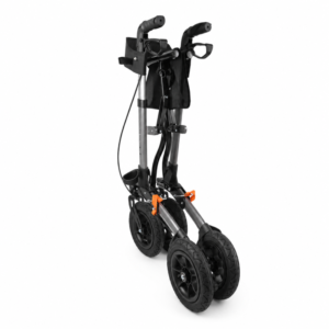 MEDILIFE GRAND BALKONIK CHODZIK DLA SENIORA TERENOWY Z SIEDZISKIEM - GREY – zdjęcie 2