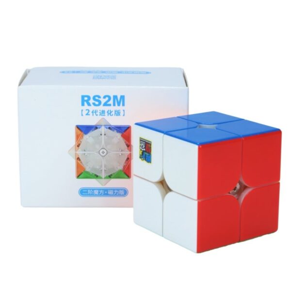 Kostka Rubika 2x2 magnetyczna MoYu RS2M Evolution z kluczykiem do regulacji – zdjęcie 2