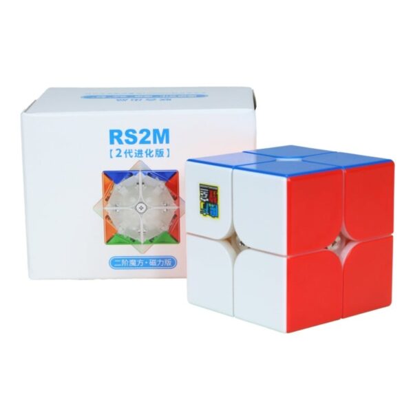Kostka Rubika 2x2 magnetyczna MoYu RS2M Evolution z kluczykiem do regulacji