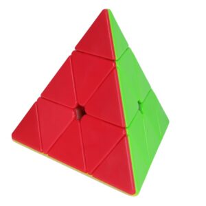 Piramidka Pyraminx QiYi QiMing S3 stickerless – łamigłówka logiczna – zdjęcie 3