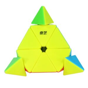 Piramidka Pyraminx QiYi QiMing S3 stickerless – łamigłówka logiczna – zdjęcie 4