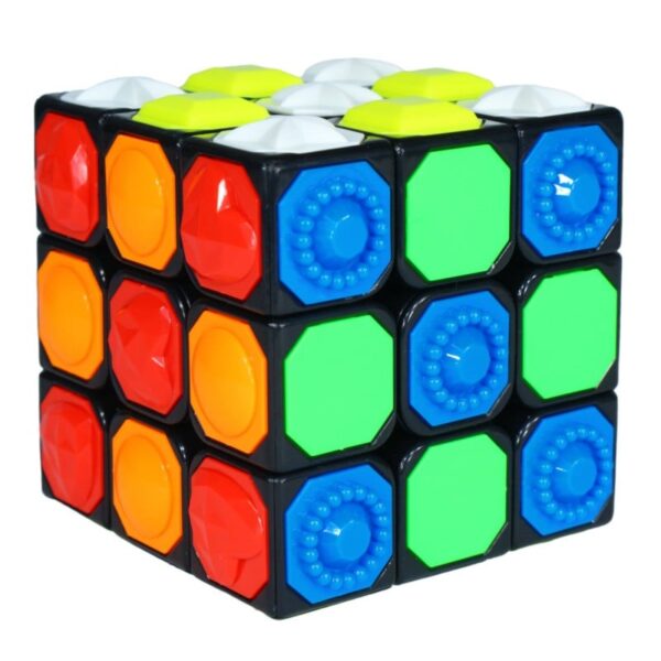 Kostka Rubika dla niewidomych YJ Blind Cube 3x3 z wypukłymi wzorami na ściankach – zdjęcie 4