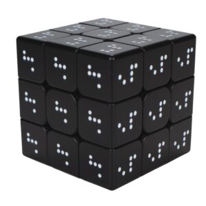 Kostka Rubika Braille 3x3 Z-Cube z oznaczeniami w alfabecie Braille’a – zdjęcie 2