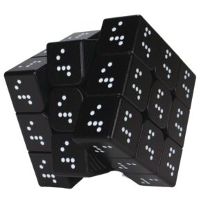 Kostka Rubika Braille 3x3 Z-Cube z oznaczeniami w alfabecie Braille’a – zdjęcie 3
