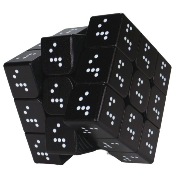 Kostka Rubika Braille 3x3 Z-Cube z oznaczeniami w alfabecie Braille’a – zdjęcie 3