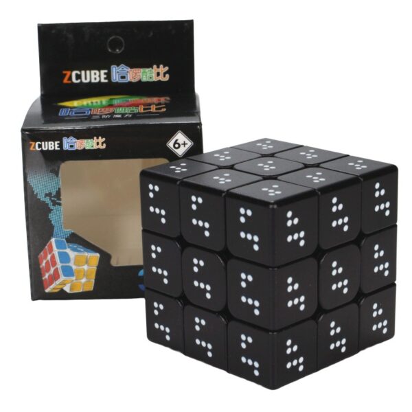 Kostka Rubika Braille 3x3 Z-Cube z oznaczeniami w alfabecie Braille’a