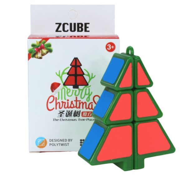 Kostka choinka 1x2x3 Z-Cube Christmas Tree – łamigłówka w kształcie choinki z zawieszką – zdjęcie 6