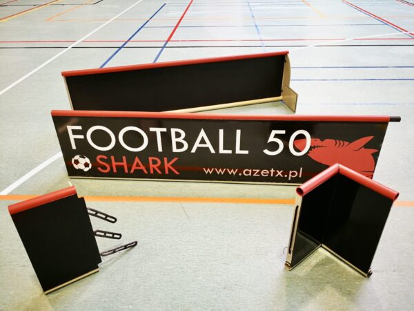 Banda do piłki nożnej Football50 Shark – moduł prosty 1 m – zastosowanie: mobilne boisko z band Football50 Shark (3)
